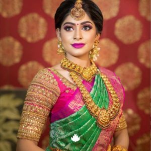8 Stylish Saree Blouse Designs to Compliment Thin Arms • Keep Me Stylish
