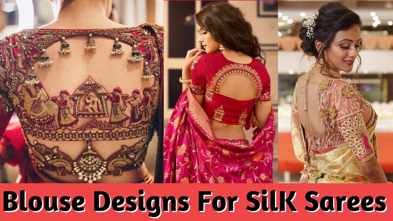 Simple blouse for saree  Silk saree blouse designs patterns, Simple blouse  designs, Fancy blouse designs