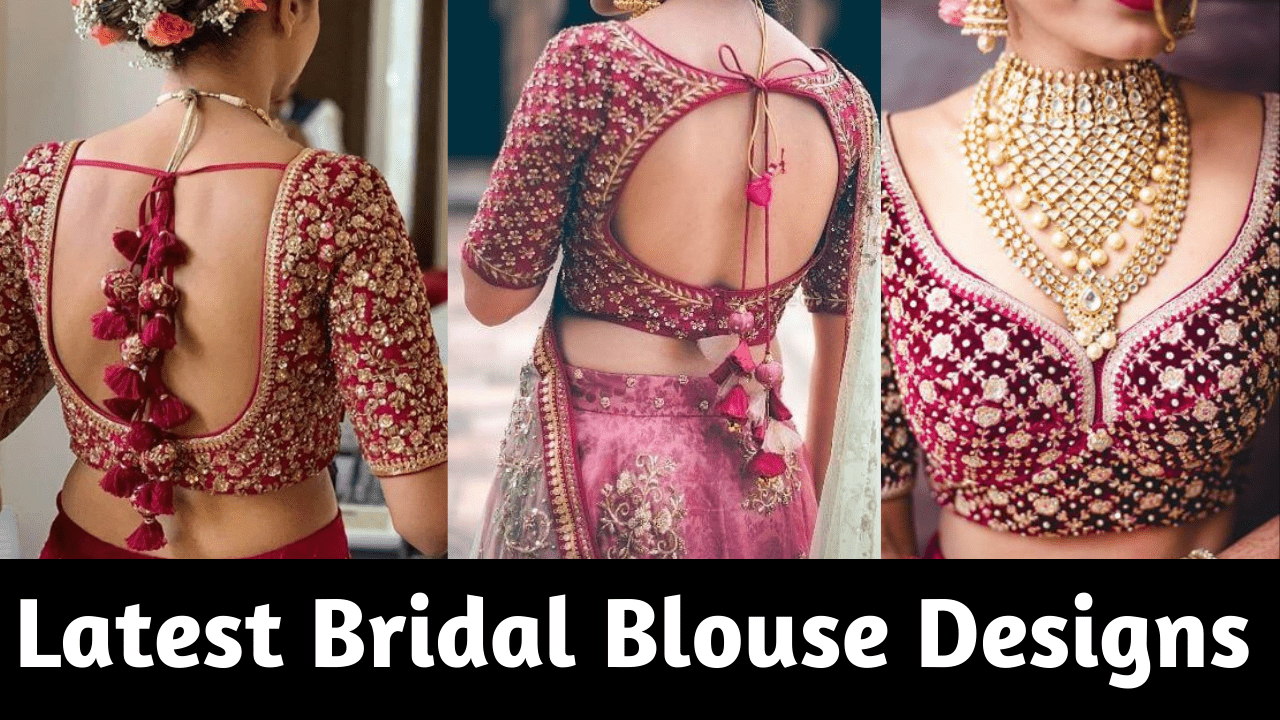 Embellished Back Blouse Designs For The Modern Indian Bride | Backless blouse  designs, Blouse design images, Backless blouse